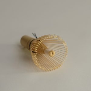 Photo of a bamboo ceremonial matcha whisk